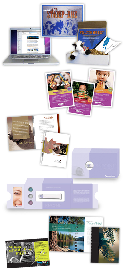 Award winning portfolio pieces from DBA Marketing Communications